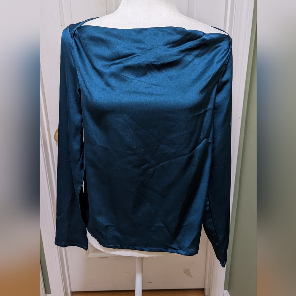 SHEIN Elegant Teal Blouse